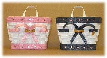 It's a Girl  --  It's a Boy Doorknob Baskets