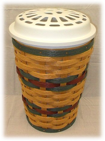 Classic Cedar Basket Weave Round Hamper