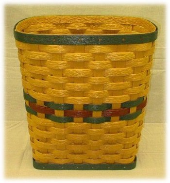 Classic Cedar Basket Weave Rectangle Hamper