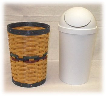 Classic Cedar Basket Weave Trash Can Sleeve